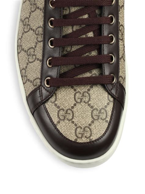 gucci ace sneakers men's high top|Gucci canvas high top sneakers.